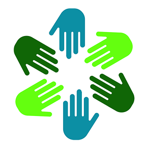 Several hands reaching in, in circular formation.